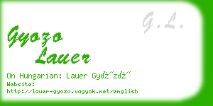 gyozo lauer business card